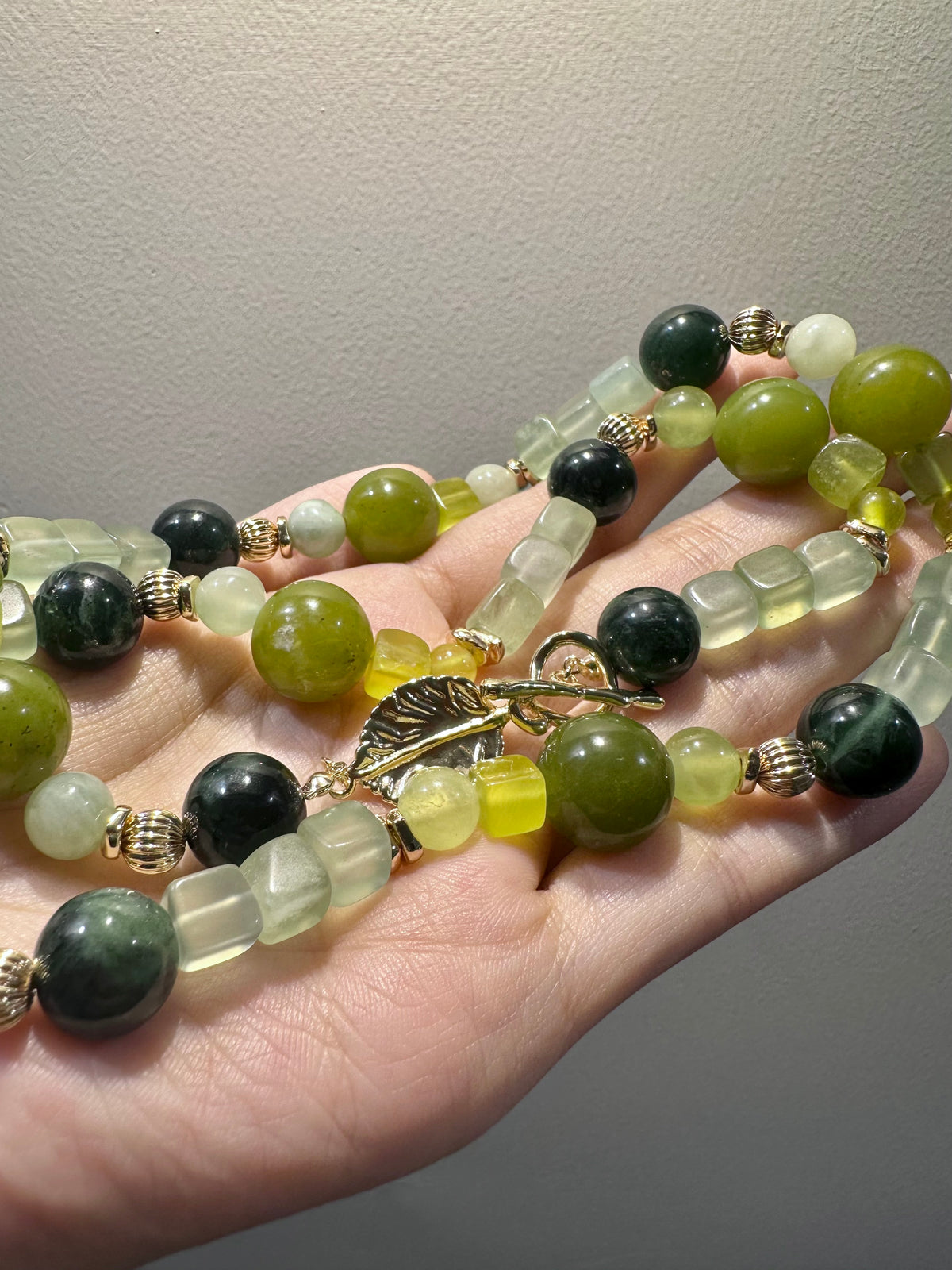 Xiuyu Jade Statement Sweater Necklace