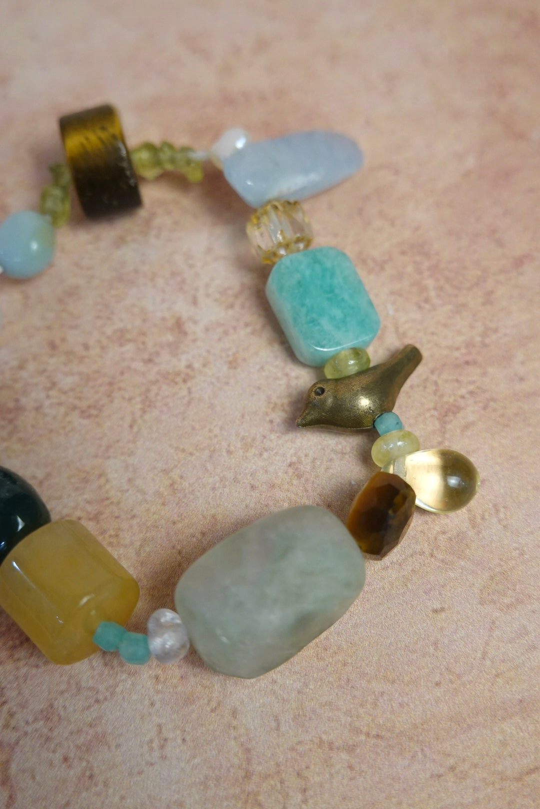 Mixed Natural Stone Garden‑Inspired Bracelet